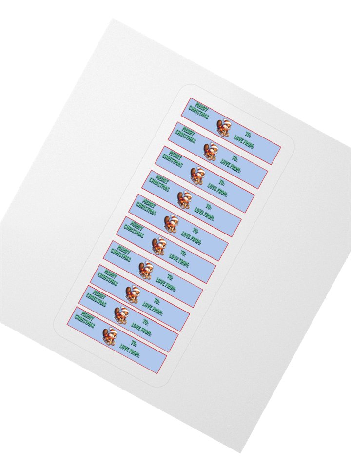 Beaver Santa's Greetings Kiss Cut Stickers product image (5)