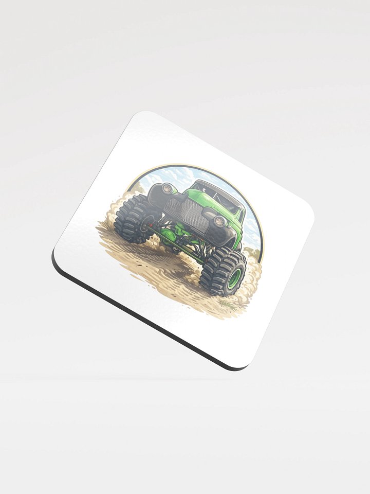 Vintage 1940s Monster Truck Cork Coaster product image (1)