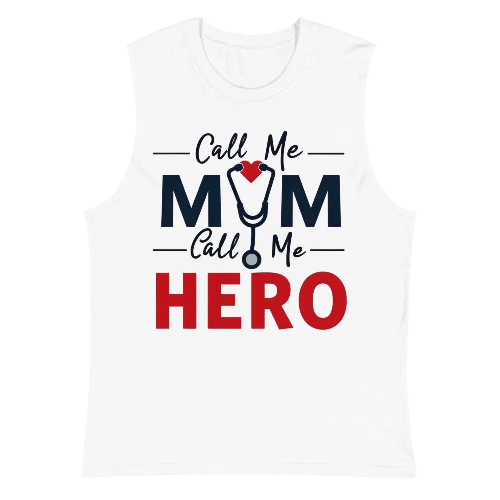 Stethoscope Mom, Bold Hero Muscle Tank product image (2)