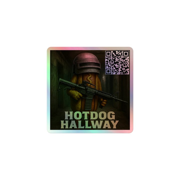 HD Hallway QR Holographic Sticker product image (1)