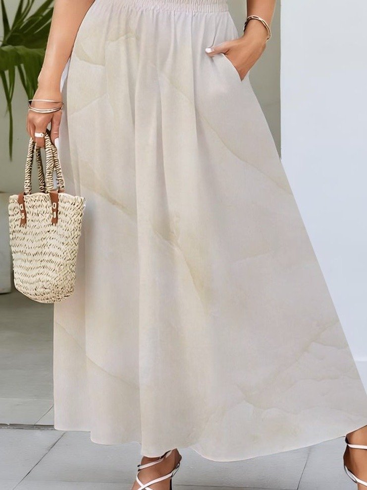 Ethereal Sands Smocked Waist Maxi Dress product image (1)