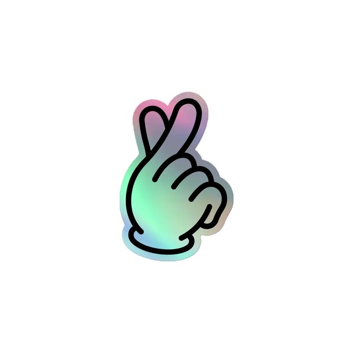 Finger heart holo product image (1)