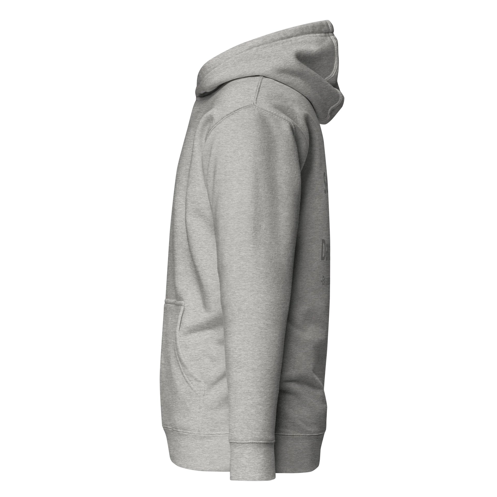 Hættetrøje med tekst, grå product image (5)