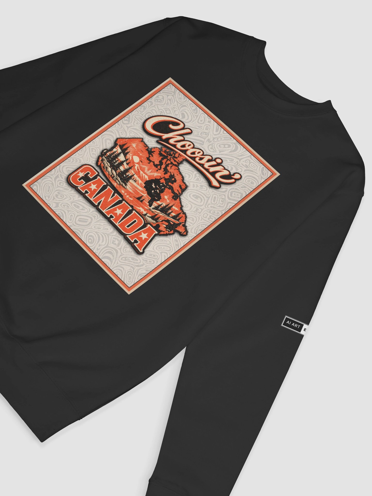 "CHOOSIN' CANADA" premium cotton sweatshirt product image (3)