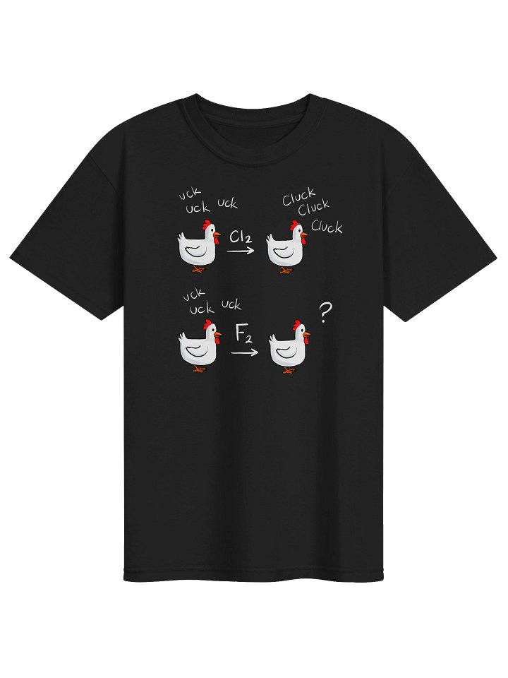 Chemistry Shirt | Comfort Colors Funny Chemistry T-Shirt ChemScrapes Chicken Halogenation Design product image (1)