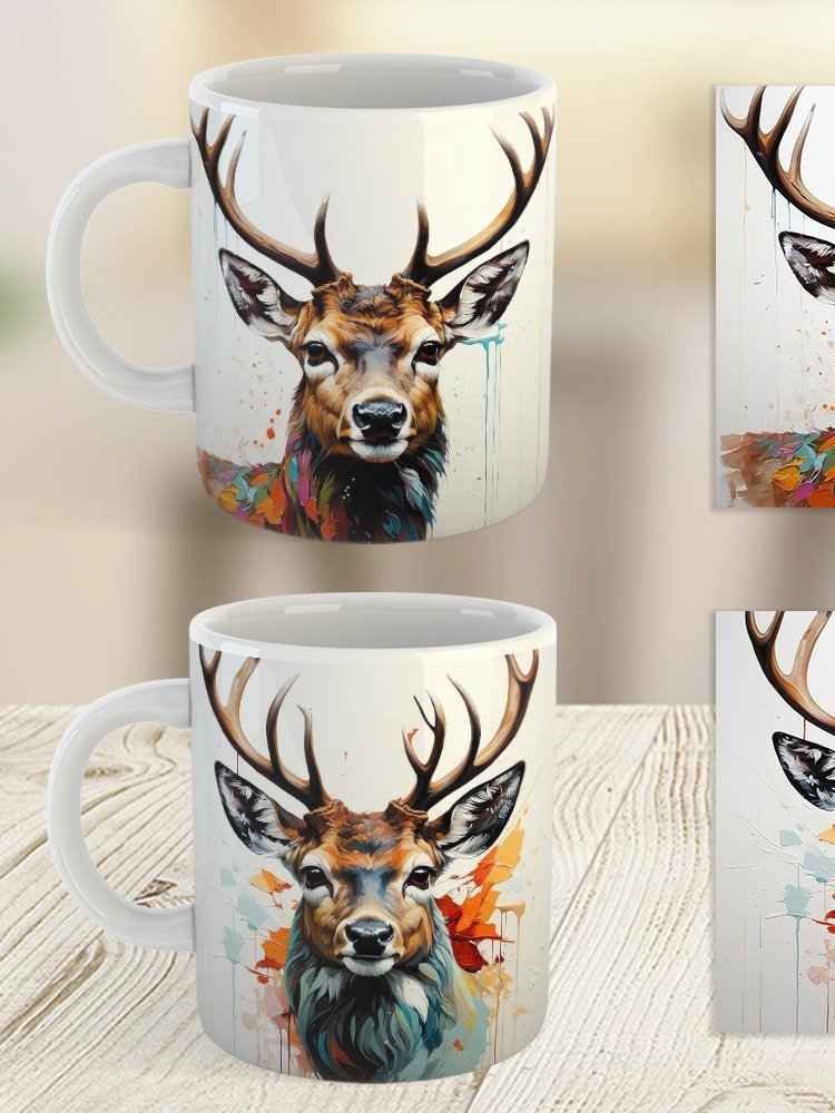 Woodland Wanderer Buck Deer Mug product image (7)