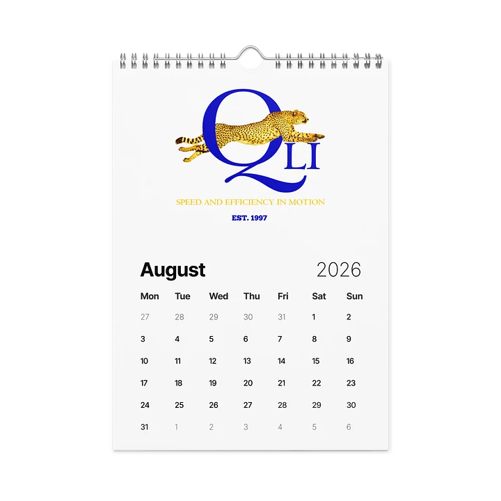 QLOG 2026 Wall Calendar product image (2)