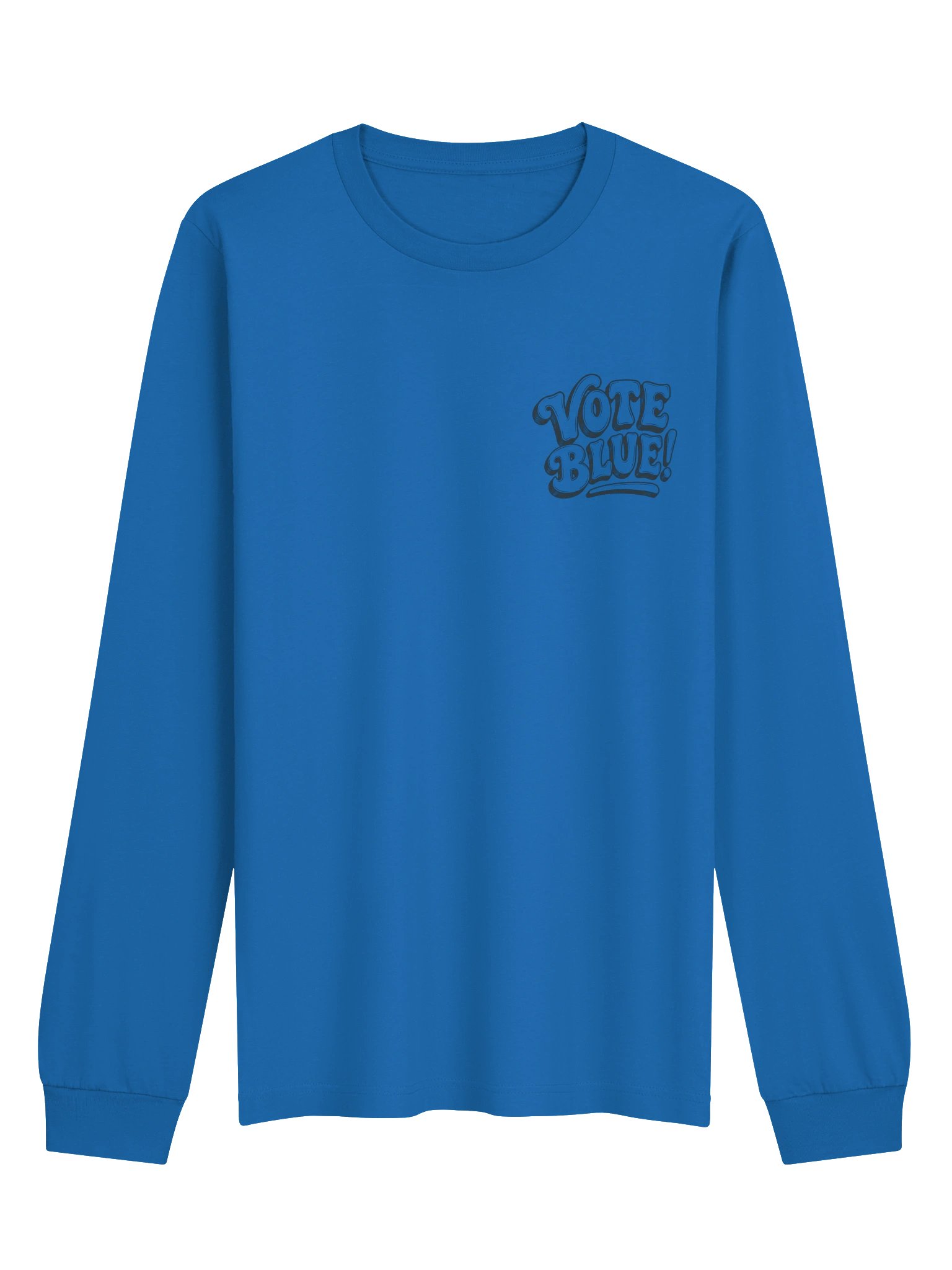 Brazen Candor – Get Your Butt in the Booth! Long Sleeve Tee - Vote Blue product image (2)