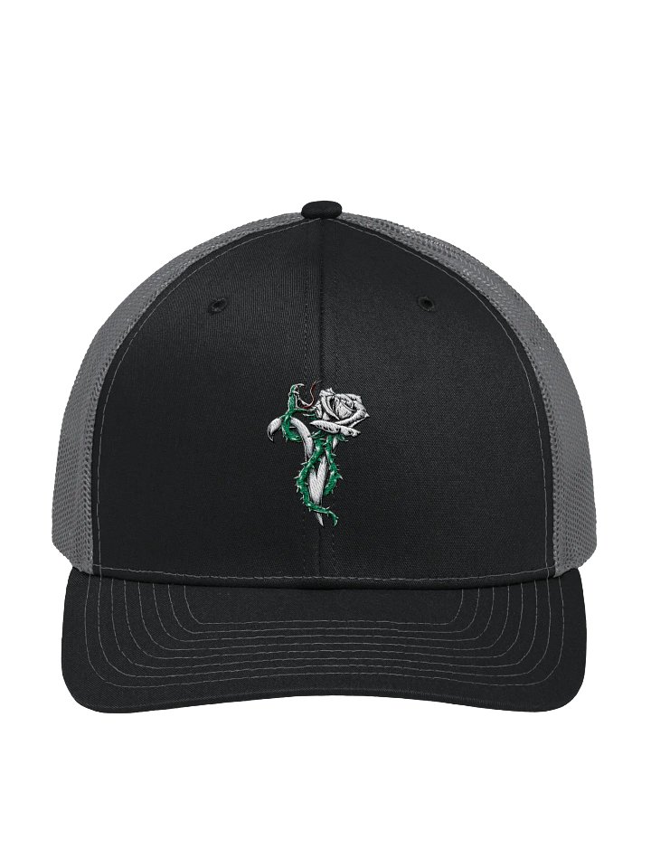 White V-Rose Trucker Hat product image (2)