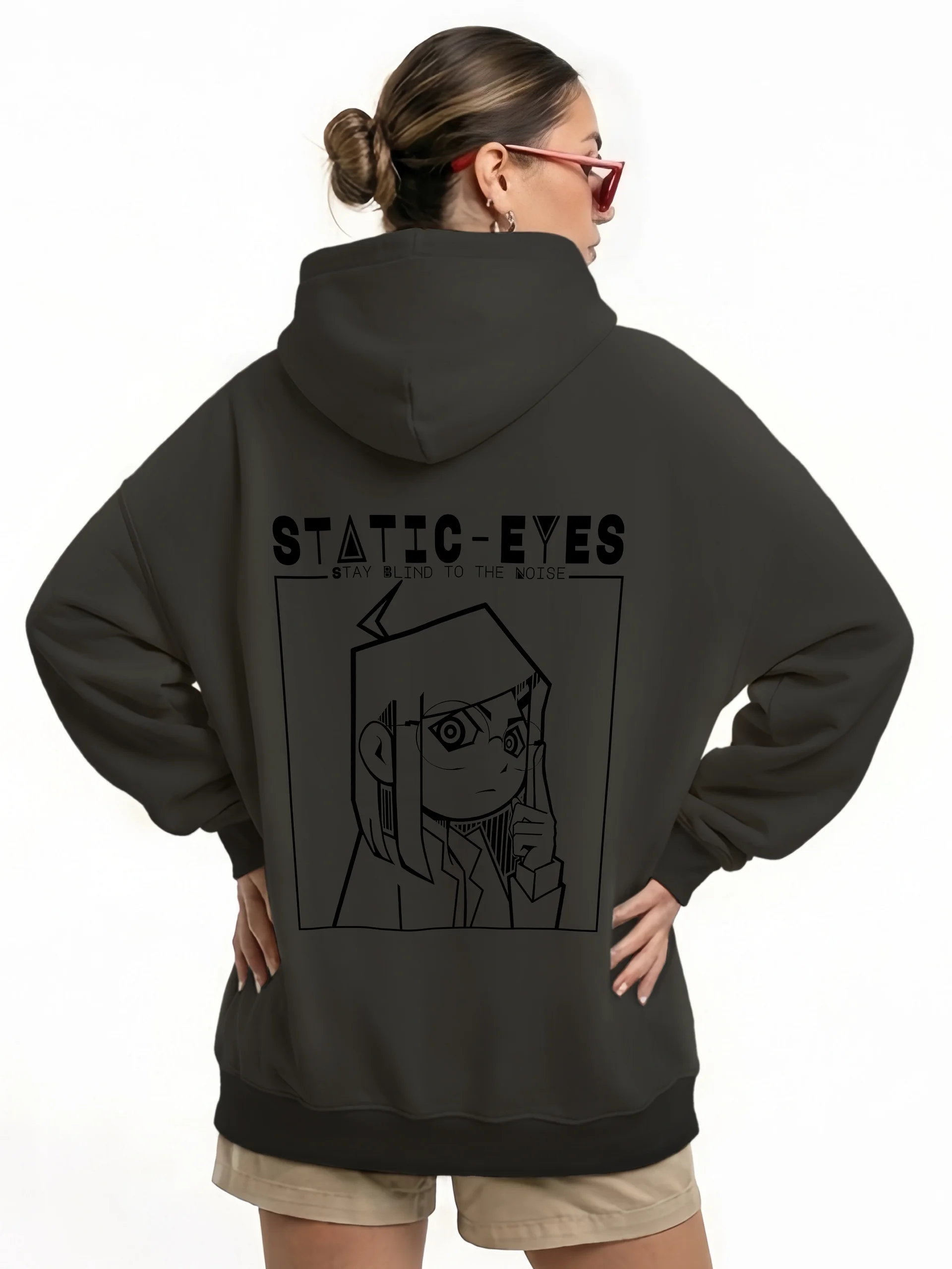PURE BLACK HOOD STATIC-EYES PROJECT-A0 product image (1)
