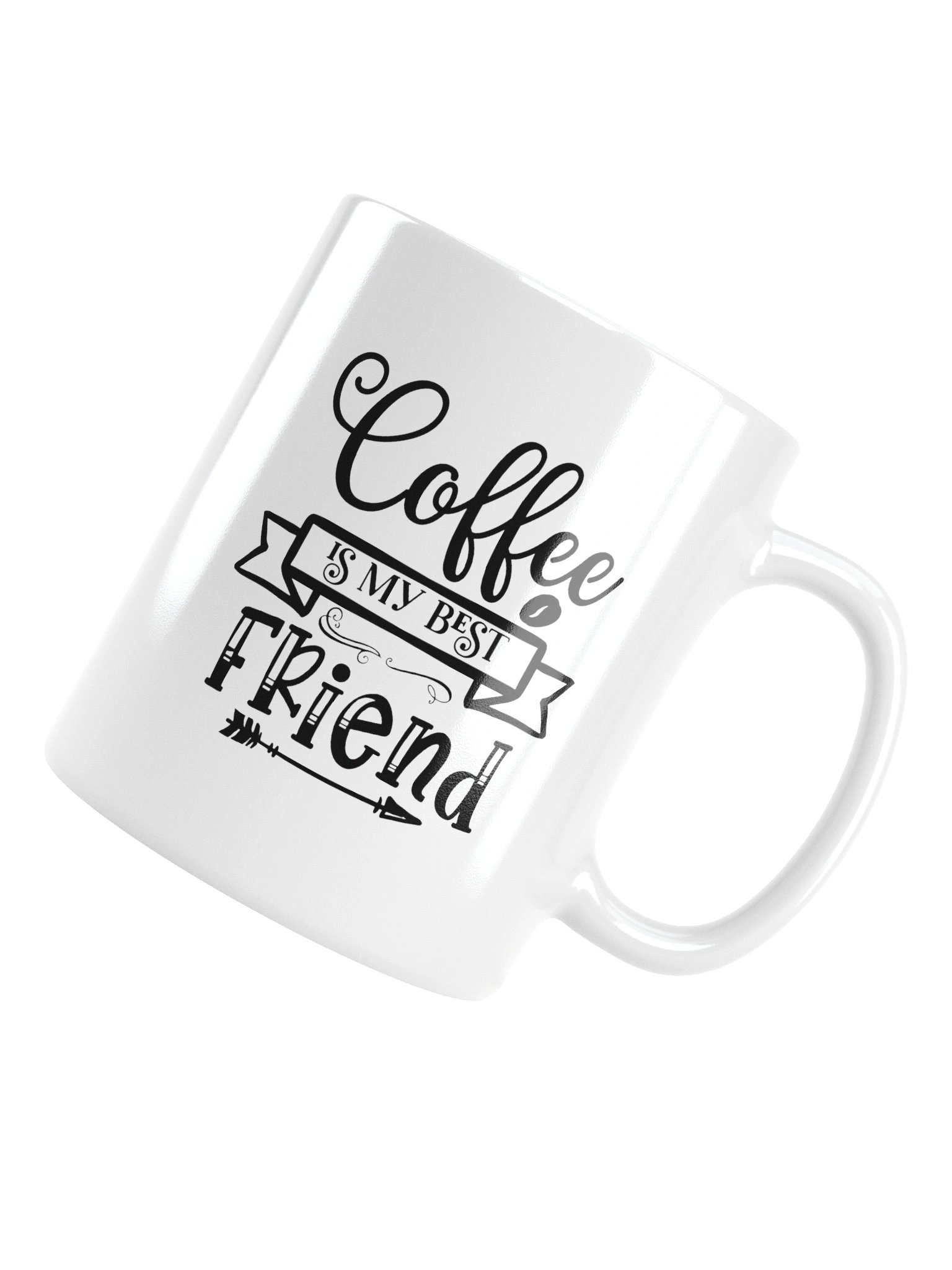 Coffee Is My Best Friend Funny Mug - Cute Coffee Lover Ceramic Cup Gift product image (14)