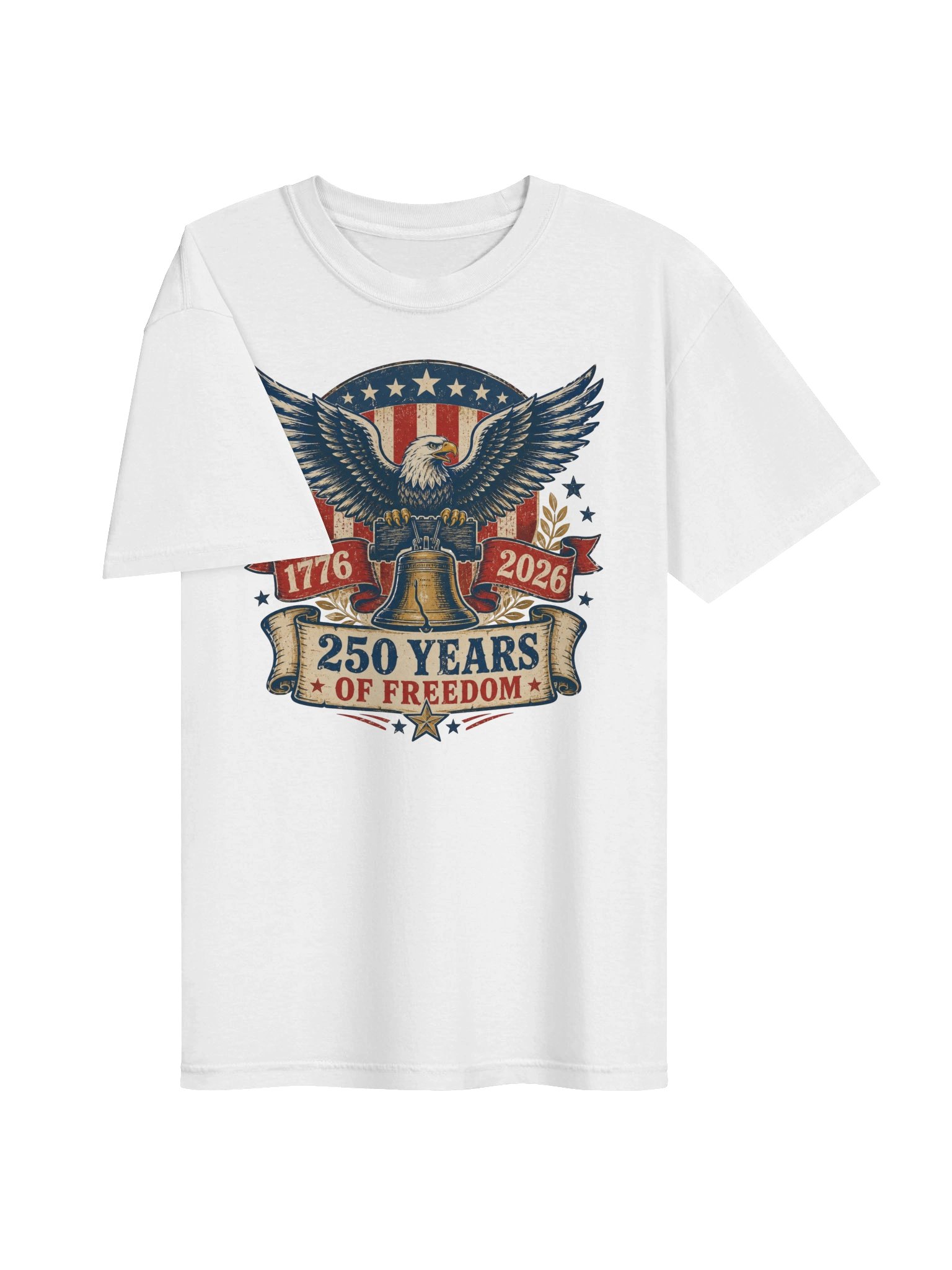 America 250 Liberty Eagle T-Shirt | Vintage 1776–2026 Patriotic Tee product image (5)