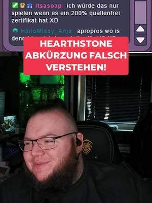Diese Gaming-Abkürzung klingt FALSCH... 😂 Eine Zuschauerin kürzt Hearthstone im Chat ganz entspannt mit „HS“ ab... Das erste Wort, das mir dazu einfällt, ist aber definitiv nicht sehr nett! 😳💀 Wer hat sich diese Abkürzung bitte ausgedacht?! 😂 Welches Wort schießt euch bei „HS“ zuerst in den Kopf? 👇 📺 Schau gerne mal im Stream vorbei! 👉 Follow & Like nicht vergessen! 🔥 #hearthstone #gaminghumor #streamclips #twitchdeutsch #gamingdeutsch