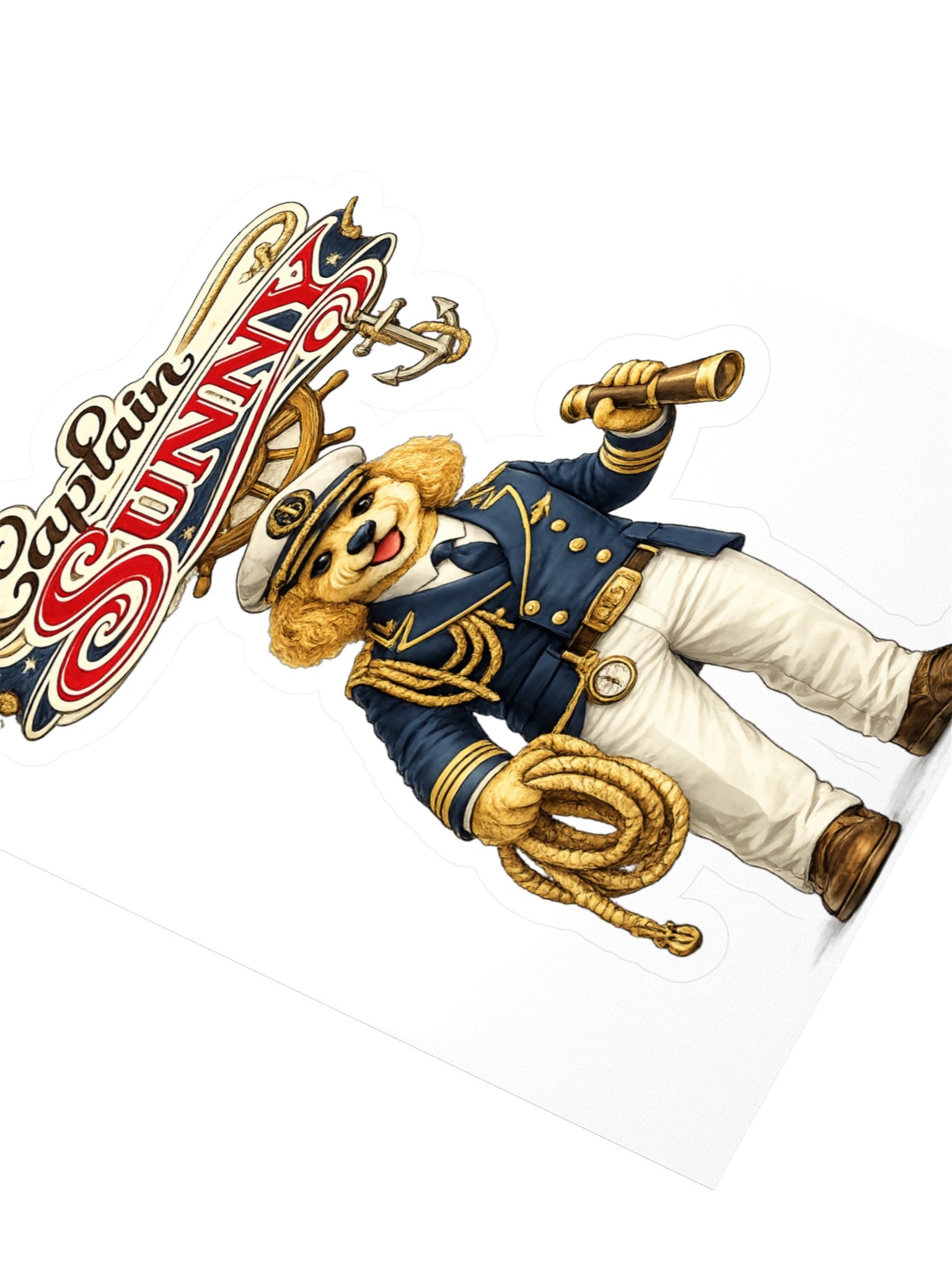 Captain Sunny Dog Sticker product image (3)