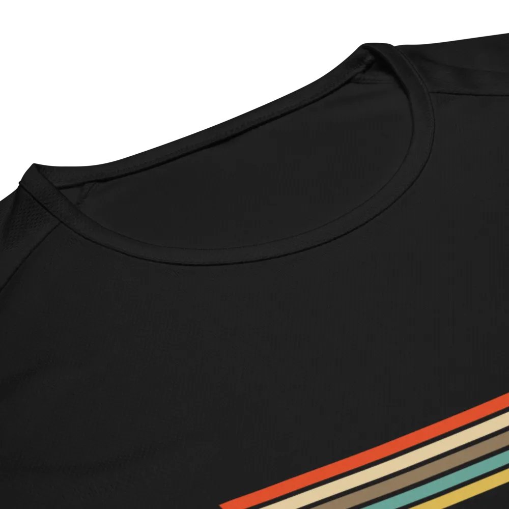 Vibrant Stripes Unisex Sports Jersey 'Bitcoin' product image (2)
