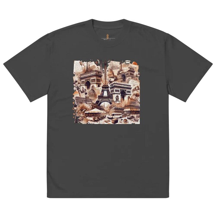 Parisian Nostalgia Oversized Tee product image (5)