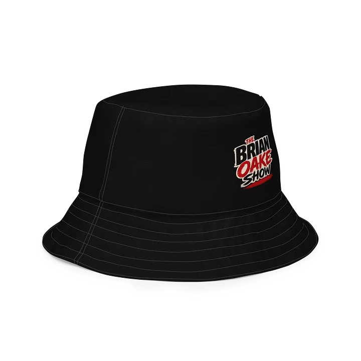 Brian Oake ShowBucket hat - Black with white stitching product image (2)