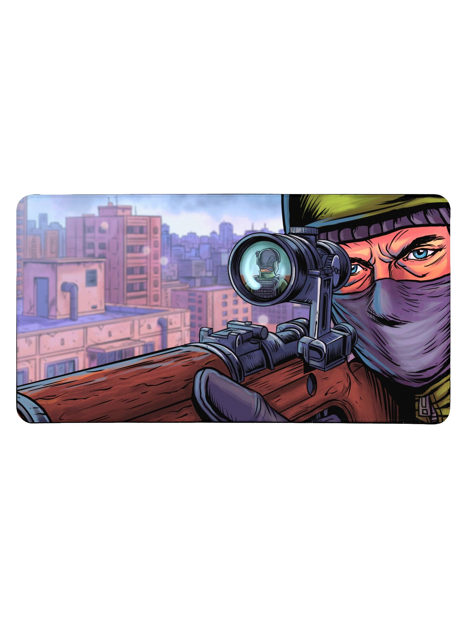 Sniper Desk Mat (15.5" x 31.5") product image (1)