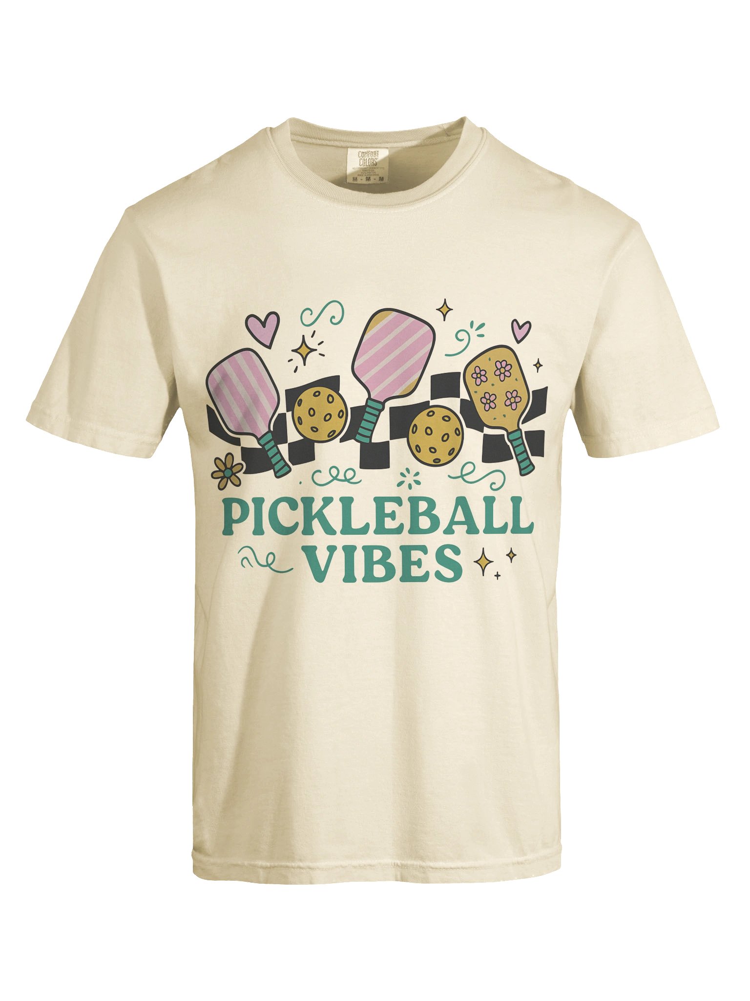 Pickleball Vibes Heart Doodle Tee product image (5)