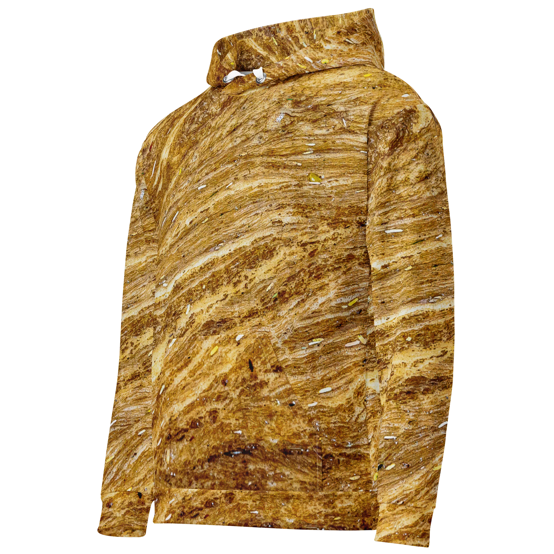 Golden Strata All-Over Print Recycled Unisex Hoodie product image (2)