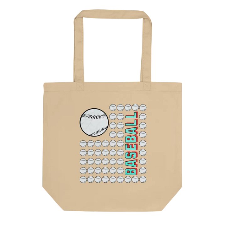 US Flag Baseball Bold Grid Eco Tote product image (1)