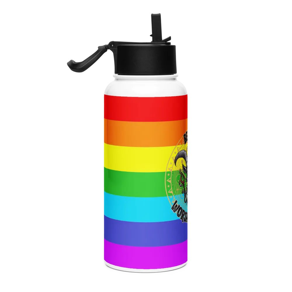 Be Gay Worship Satan Water Bottle product image (4)