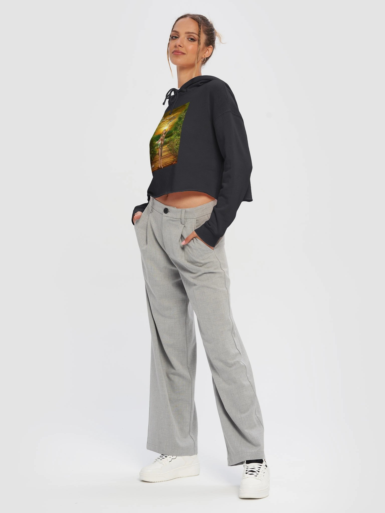 'Elven Stories - The Night Of Your Return' Women's Cropped Hoodie product image (34)
