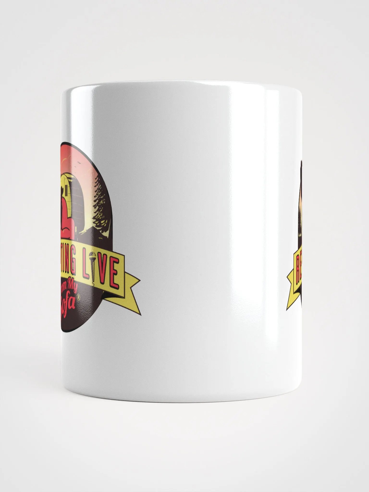 Reporting Live From My Sofa Logo Mug product image (5)