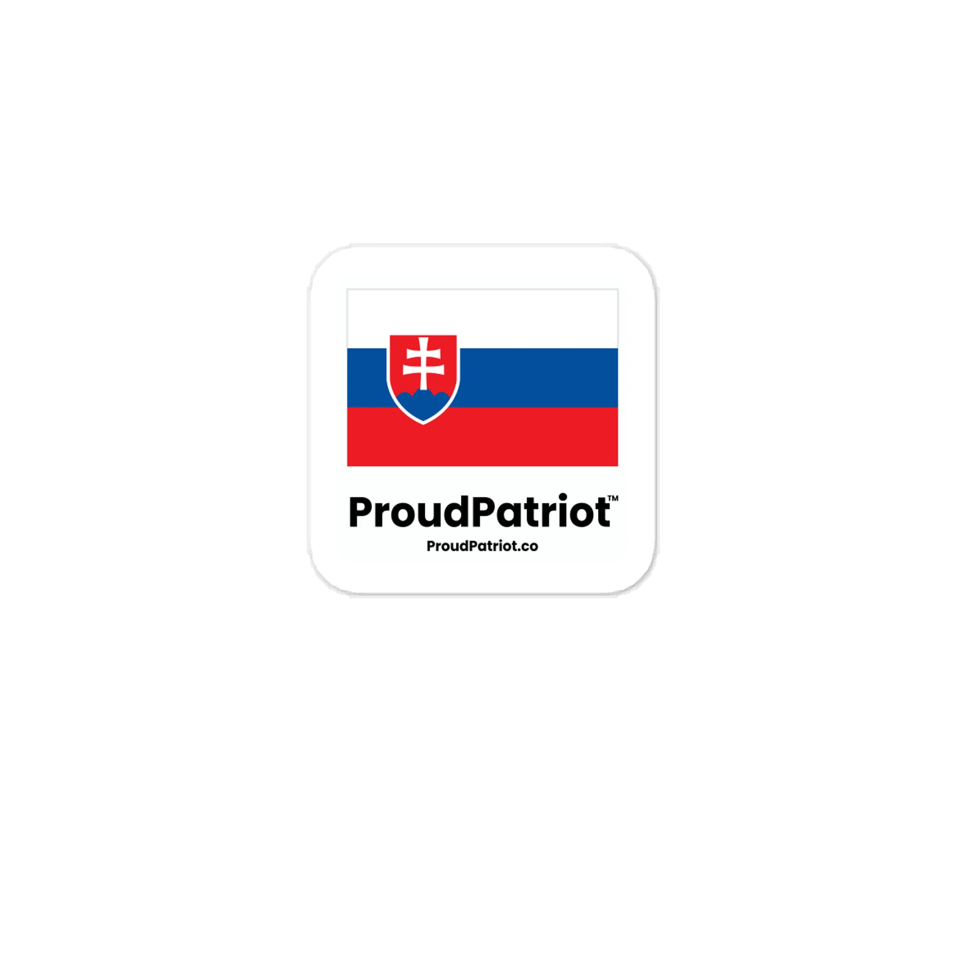 Slovakia Flag Vinyl Sticker product image (1)