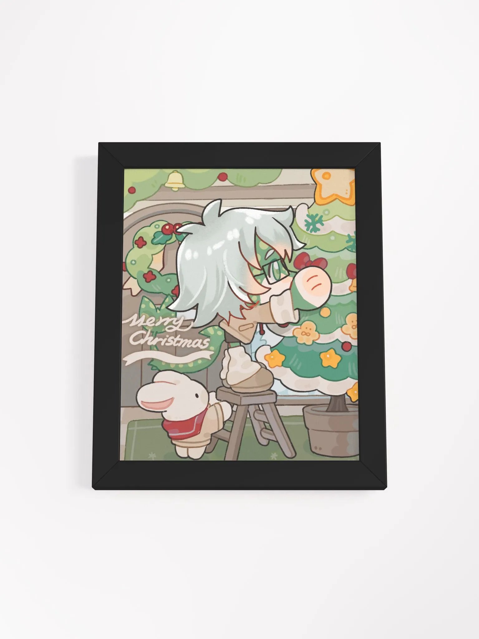 Portrait Framed "Ikari sets the Christmas Tree" product image (1)