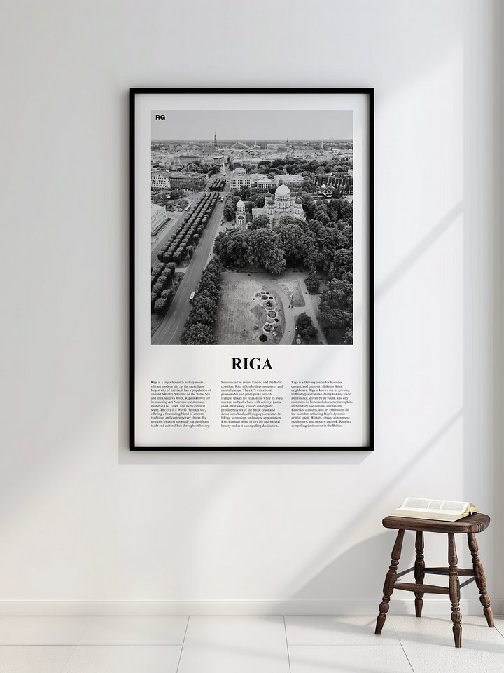 Riga 02 Newspaper Poster | Framed product image (2)