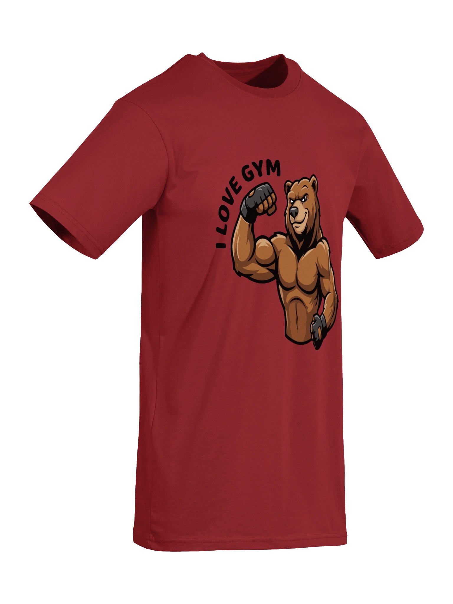 I Love Gym - Funny Bear Bodybuilder T-Shirt product image (5)