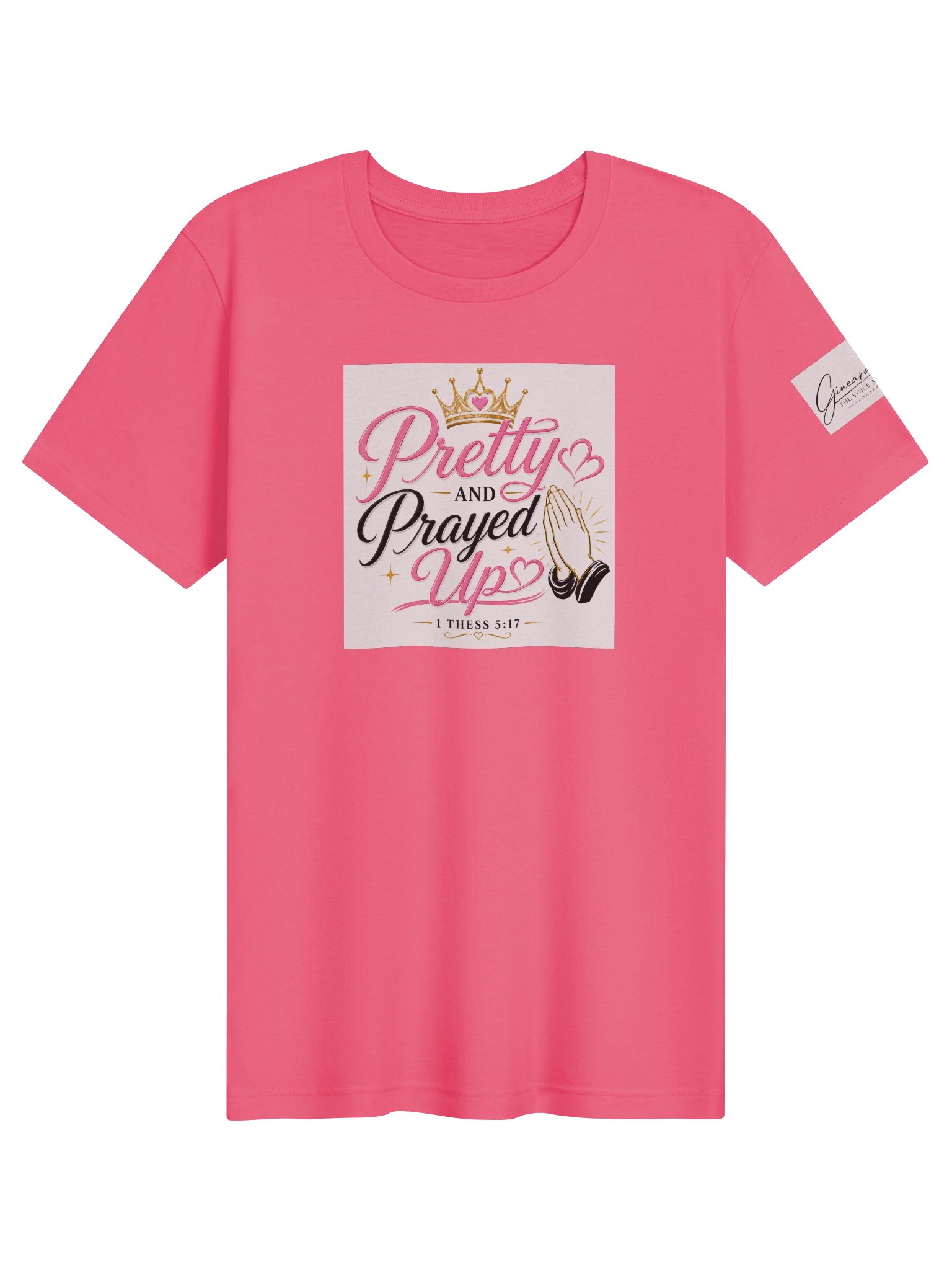 Pretty and Prayed up Tee-Pink product image (1)