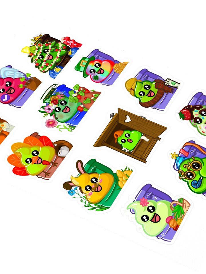12 Poops Pooping Sticker Sheet product image (2)