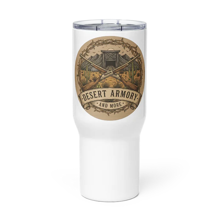 Desert Armory And More Mug, with Plastic Lid, and Handler. Design 2 product image (3)