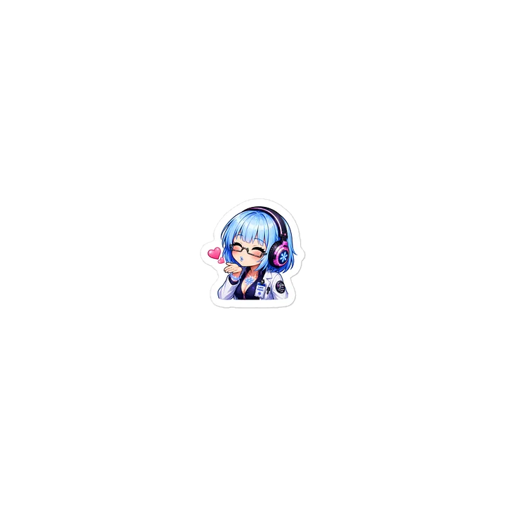 Lady Frost Kiss Emoji - Die Cut Sticker product image (2)