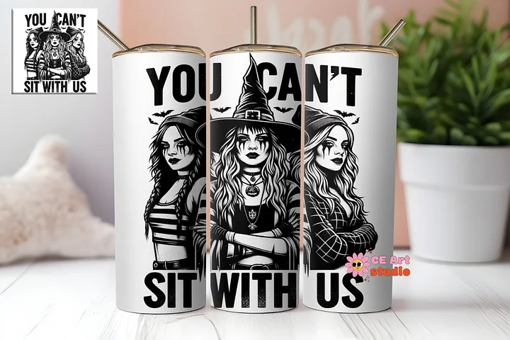 Funny Halloween Girls Tumbler Wrap PNG product image (1)