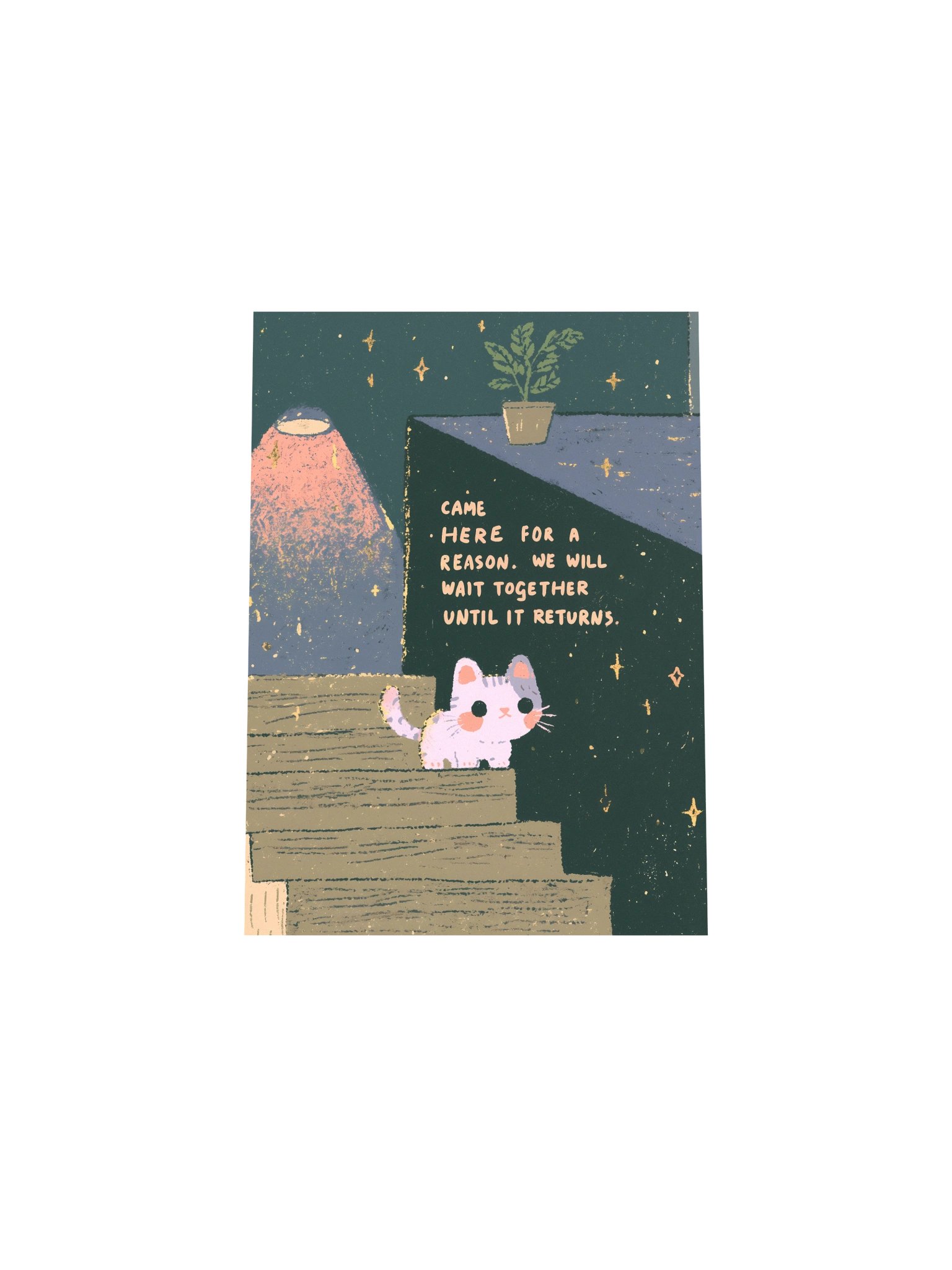 Starry Cat Poster of Hope product image (28)