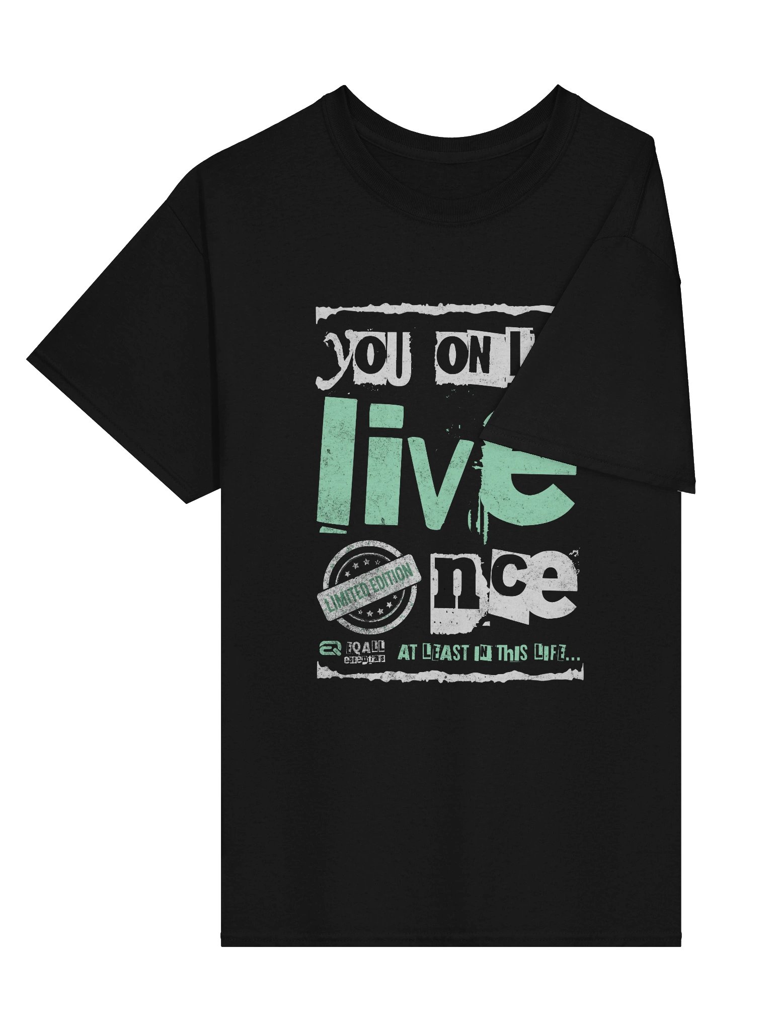 You Only Live Once! Cotton Unisex Gildan R3CVR.i by EQALL® Essentials_Mint Green product image (16)