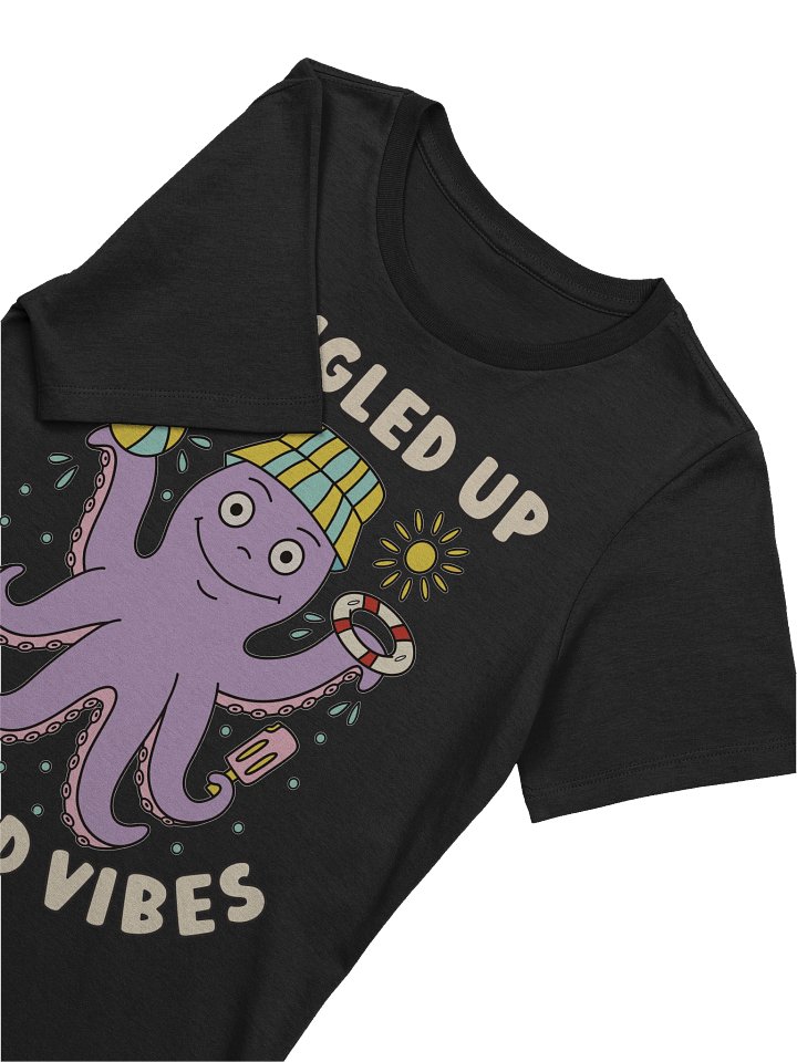 Tangled Up In Good Vibes Cute Silly Funny Octopus Women's Relaxed-fit T-shirt product image (2)