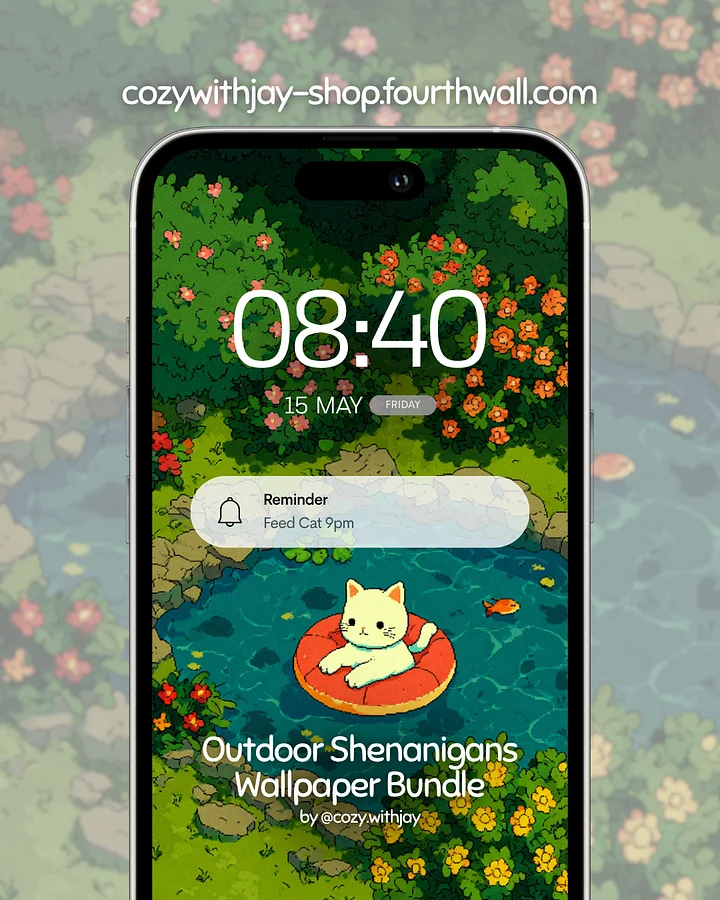 🌿 Outdoor Shenanigans | Digital Wallpaper Bundle by Cozy with Jay 🐈 product image (1)