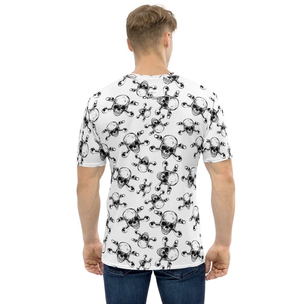 Skull & Bones - White - All-Over Print Crew Neck T-Shirt product image (8)