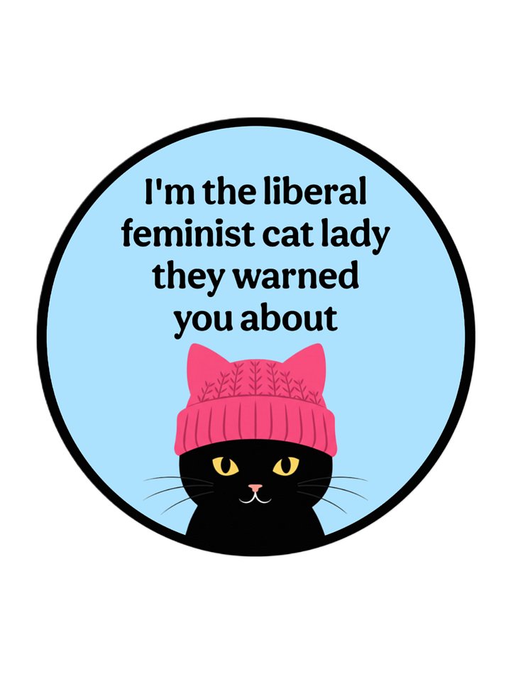 Liberal Feminist Cat Lady magnet product image (1)