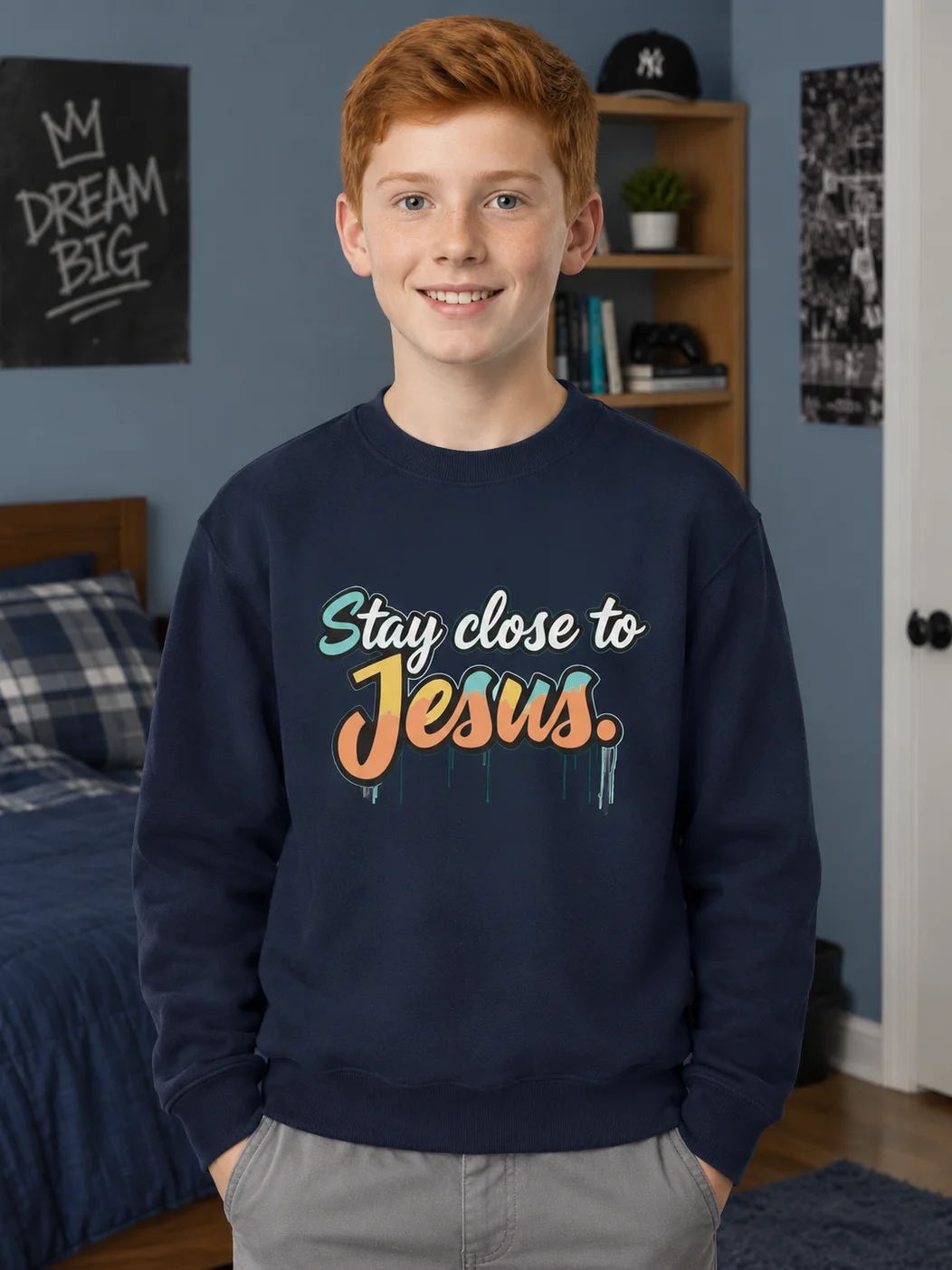 Stay Close to Jesus Boys Sweatshirt product image (3)