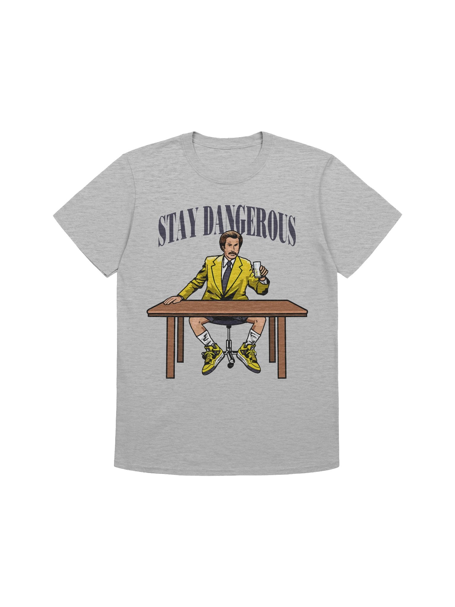 Stay Dangerous – Retro Yellow Suit Edition – Gildan Softstyle T-Shirt product image (1)