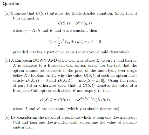TD - Black-Scholes equation, a European down-and-out call and the payoff of a portfolio product image (1)