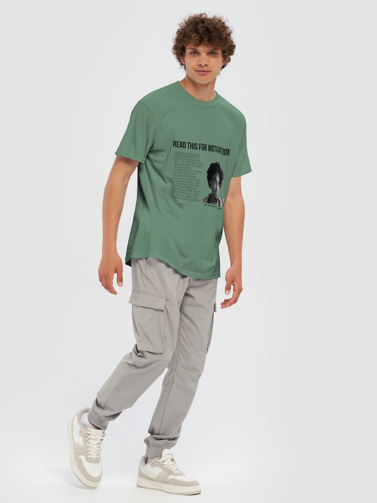 GREEN MOTIVATIONAL T-SHIRT product image (7)