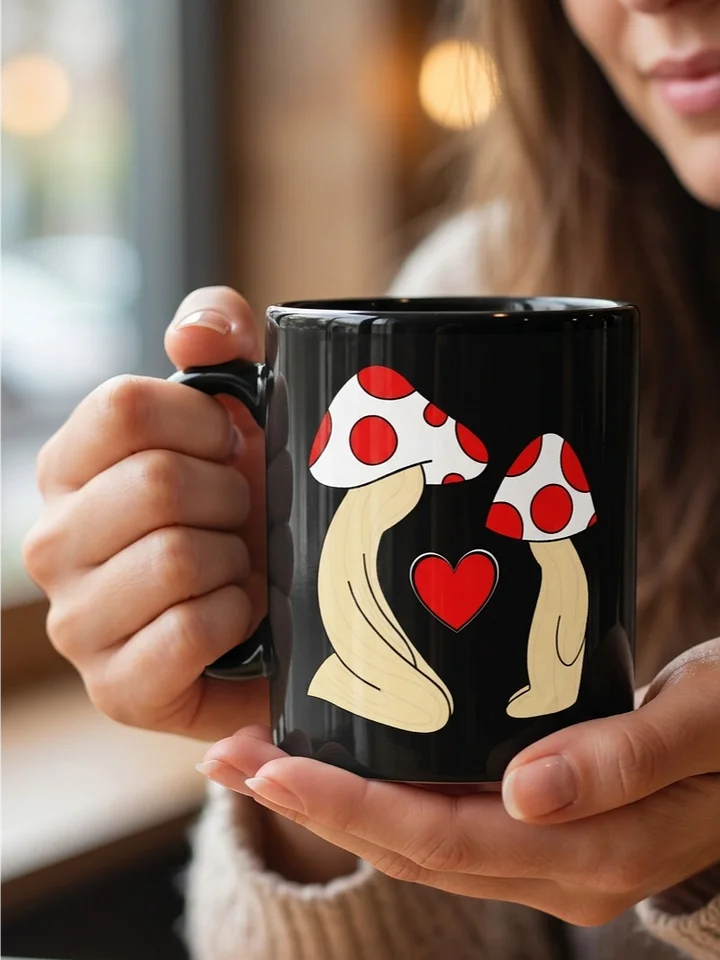 Love At Its Roots- Glossy Black Mug product image (1)