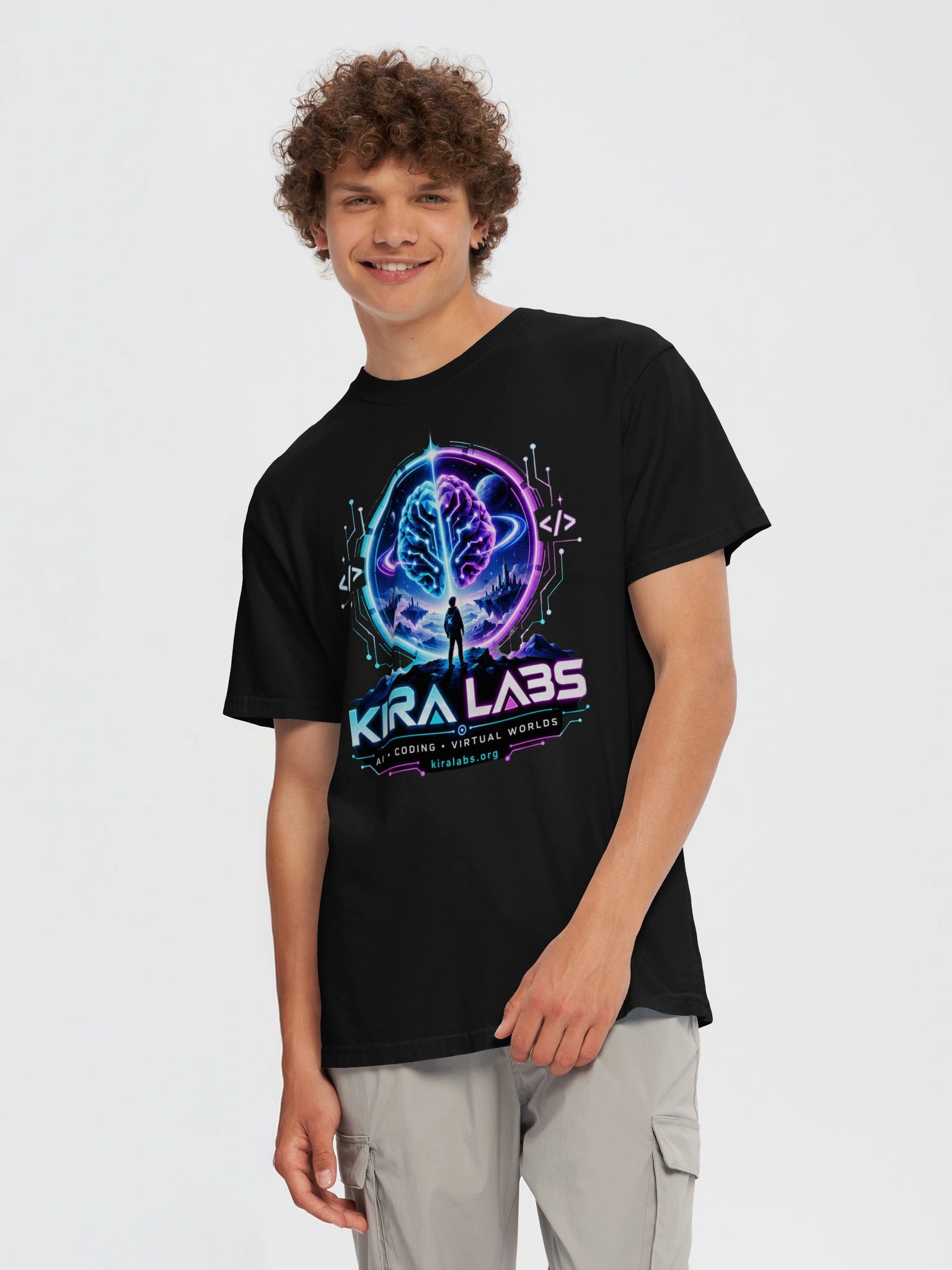Kira Labs AI Coding Virtual Worlds Tee product image (5)