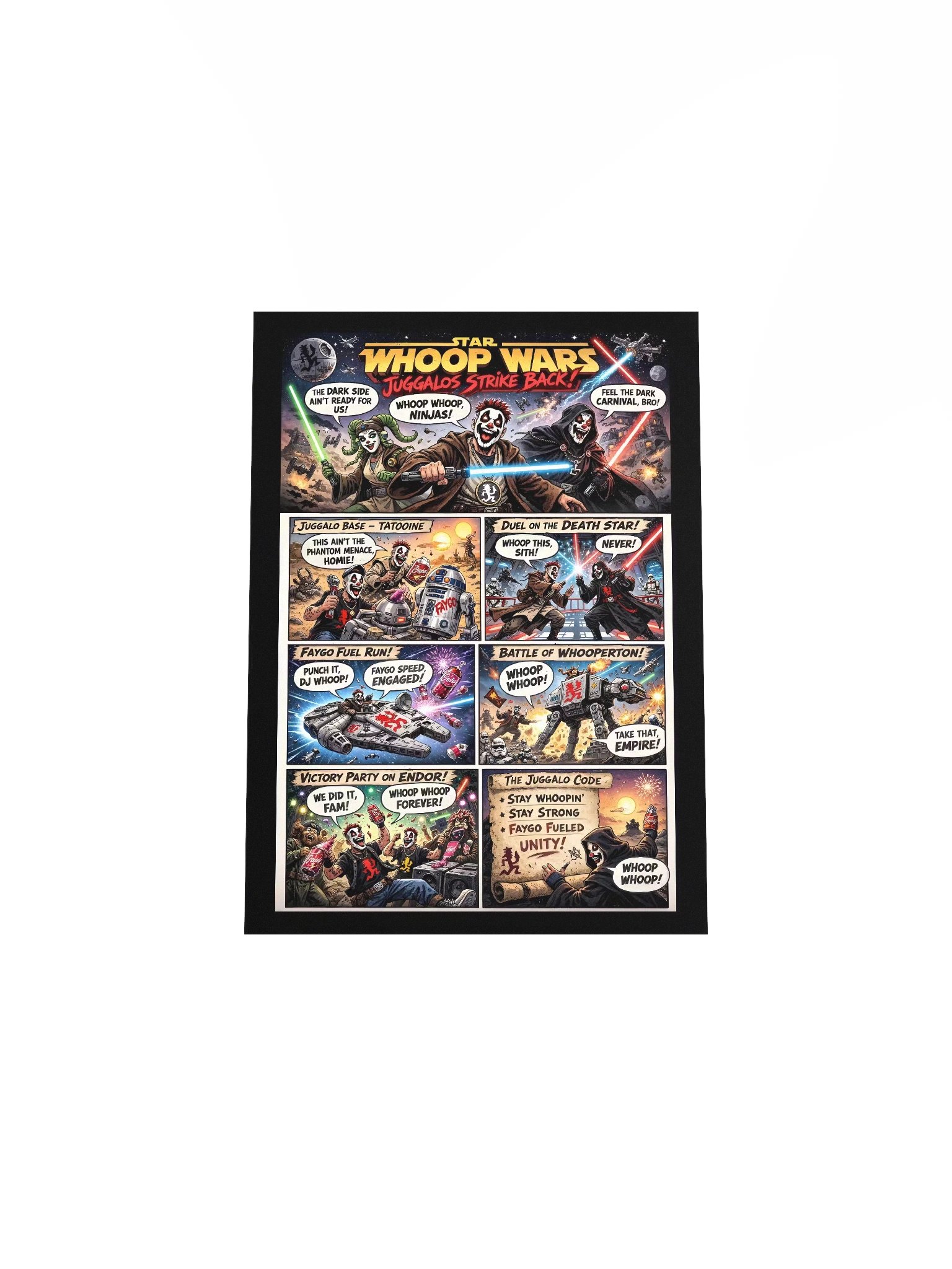 🚀 Star Whoop Wars: Juggalos Strike Back – 5x7 Matte Poster product image (4)